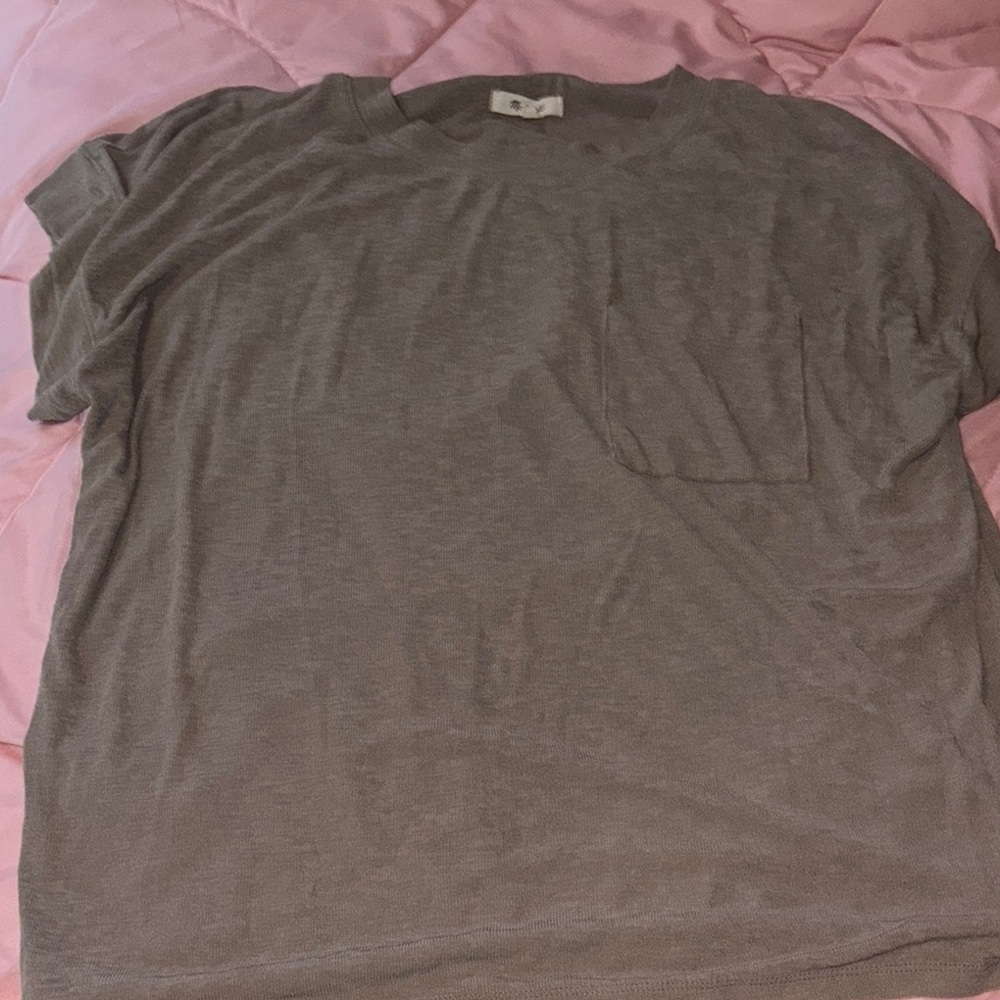 Madewell Gray Short Sleeve Tee